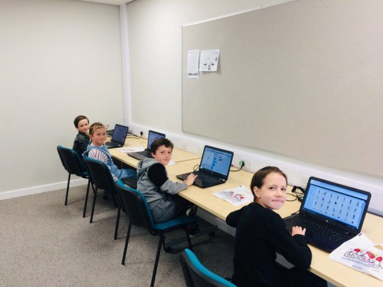 Group of young people at a digital making workshop